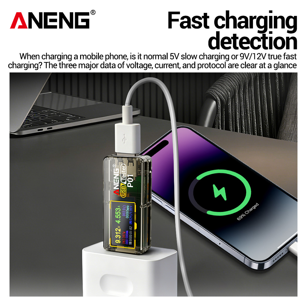 ANENG P01 USB 테스터 전압계 전류계 타입-C - Co Detector Plug 리뷰 및 가격